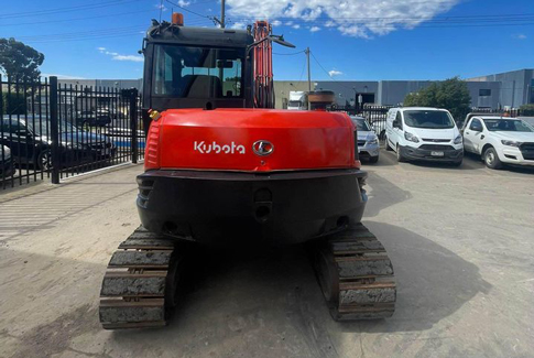 kubota 8t excavator kx80 for sale hexhire machinery